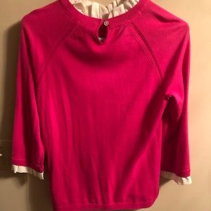 Talbots hot pink sweater